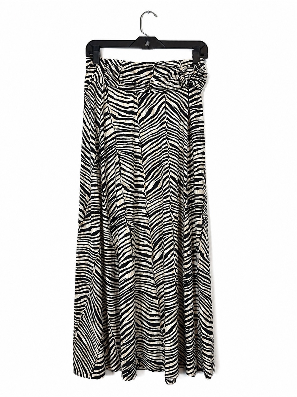 Robert Louis Animal Print Maxi Skirt Stretch Size S Zebra Mobwife Maximalist